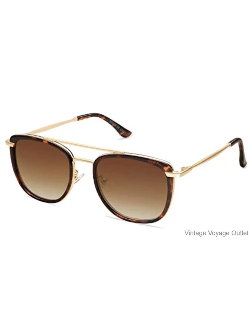 SOJOS Retro Aviator Square Polarized Sunglasses Metal TR90 UV400